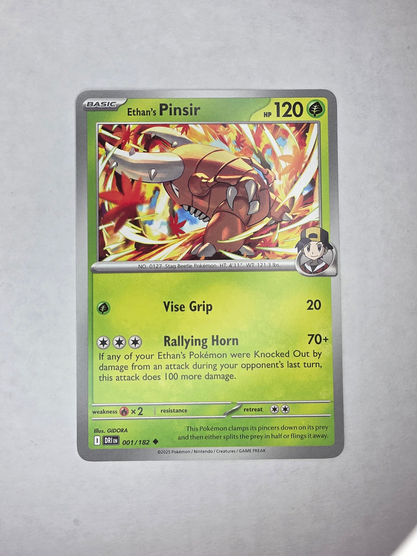 #001/182 Ethan's Pinsir Normal