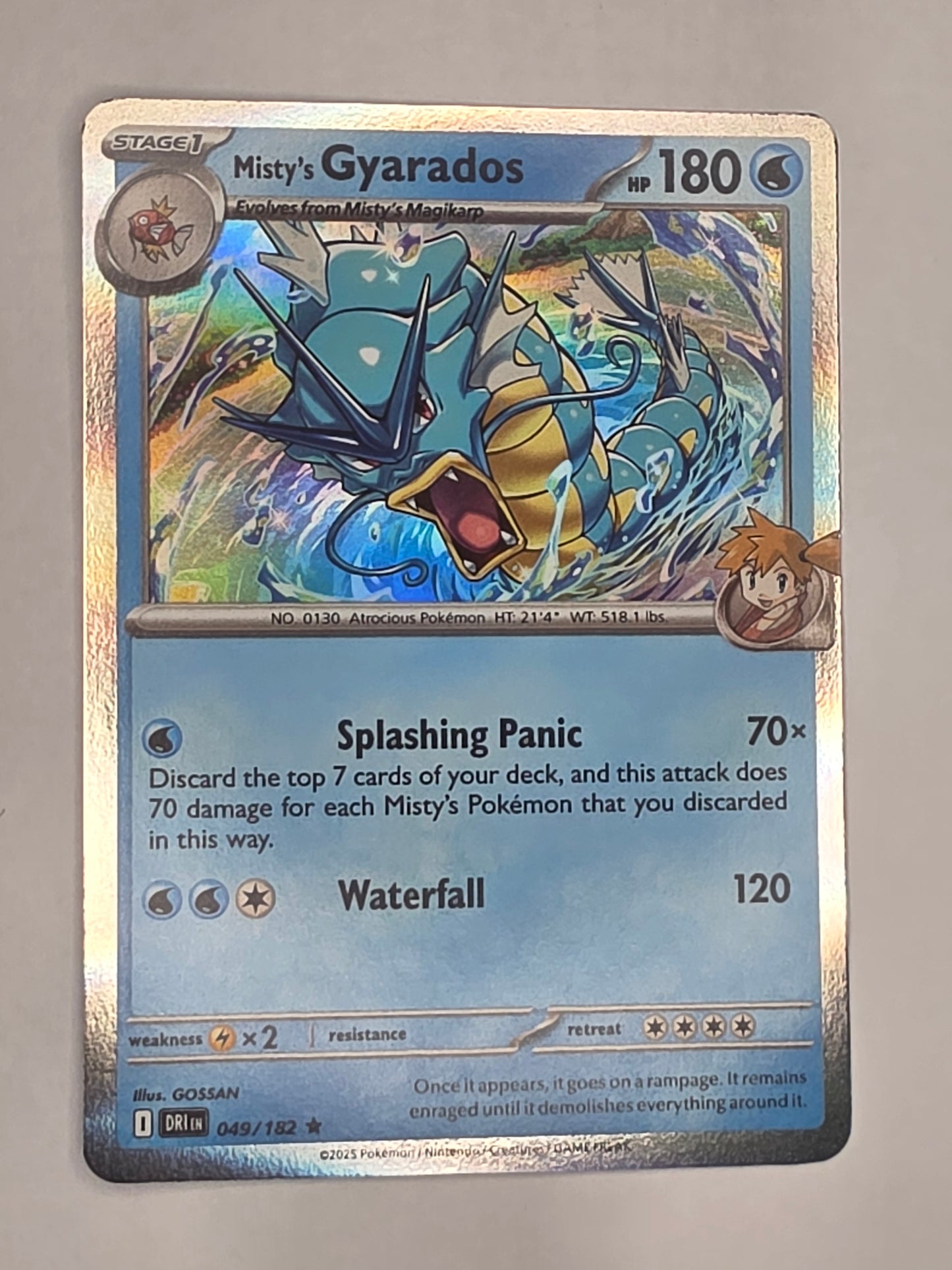 #049/182 Misty's Gyarados Holofoil