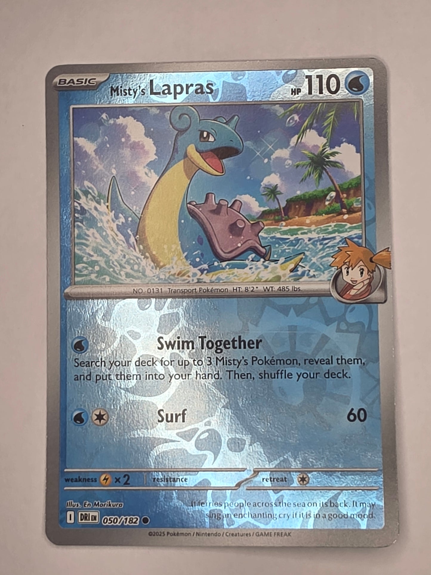 #050/182 Misty's Lapras Reverse Holo
