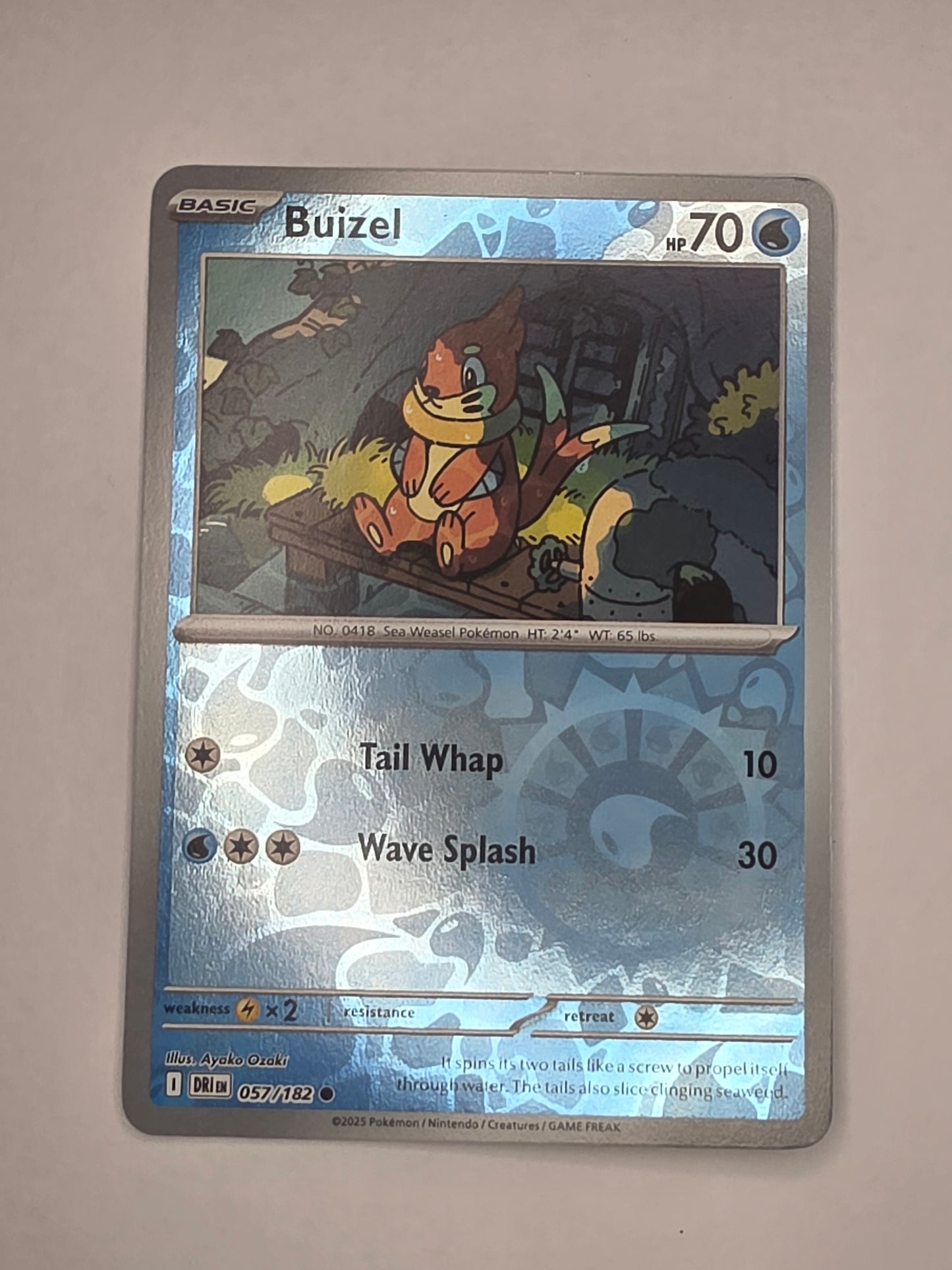 #057/182 Buizel Reverse Holo