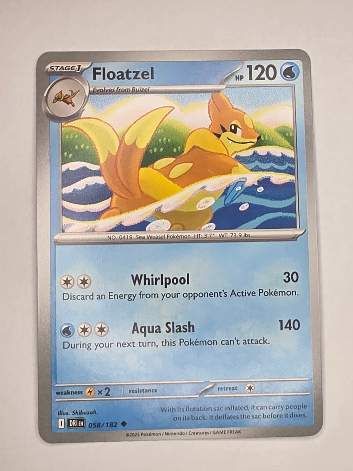 #058/182 Floatzel Normal