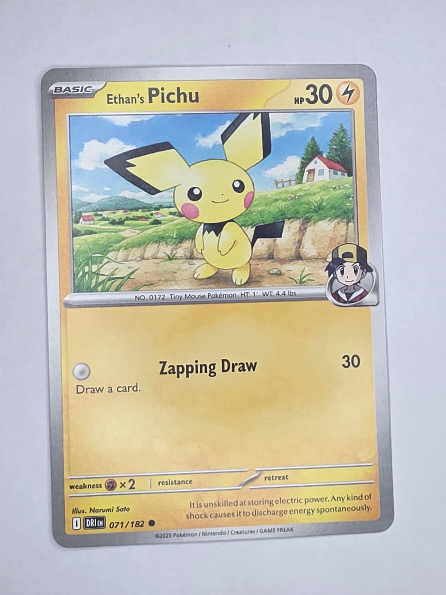 #071/182 Ethan's Pichu Normal