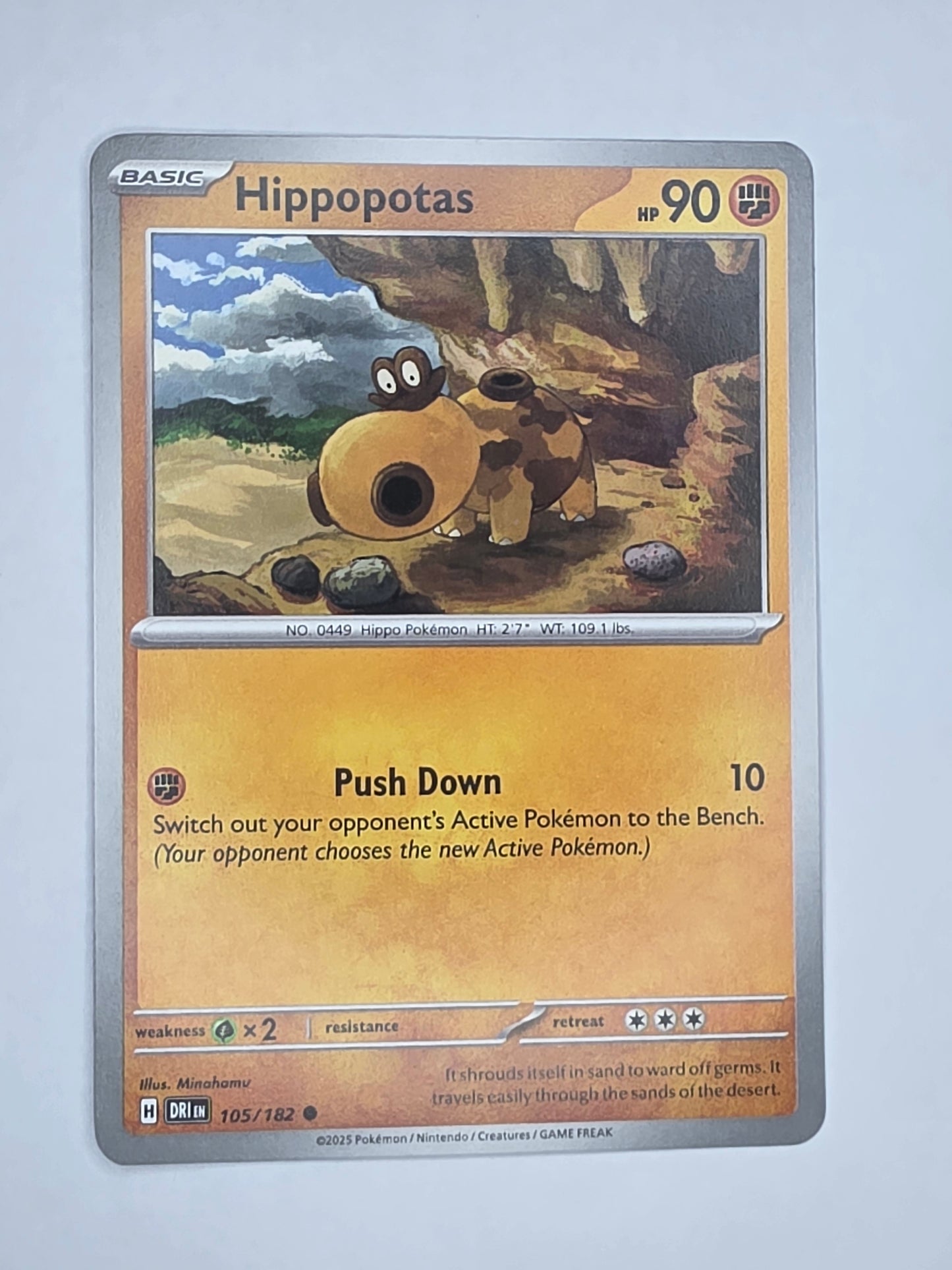 #105/182 Hippopotas Normal