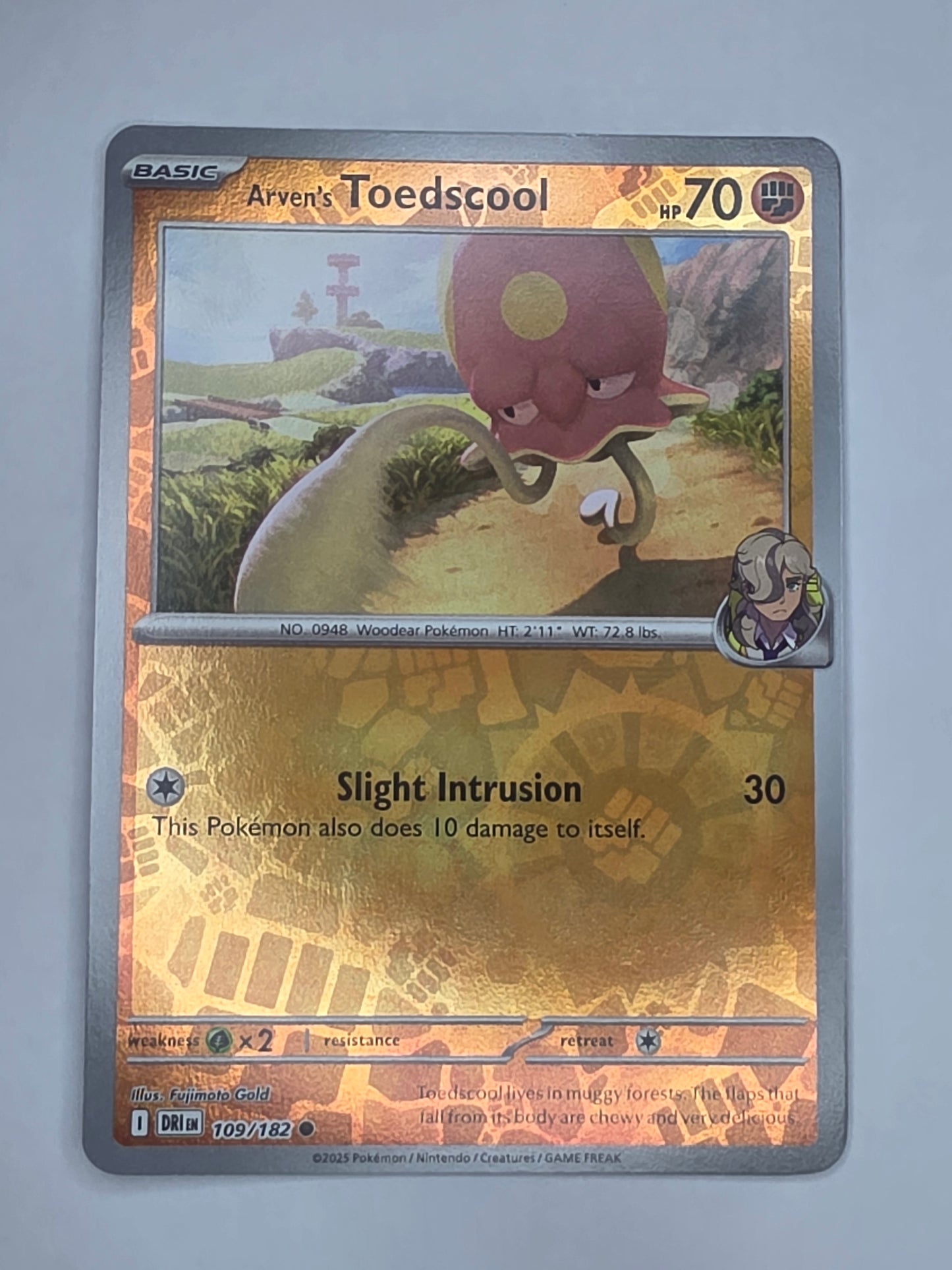 #109/182 Arven's Toedscool Reverse Holo