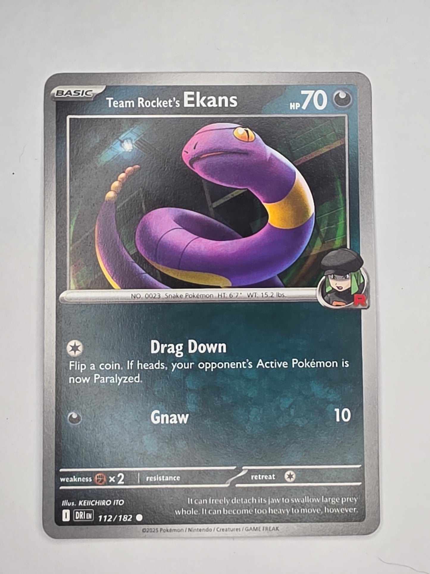 #112/182 Team Rocket's Ekans Normal