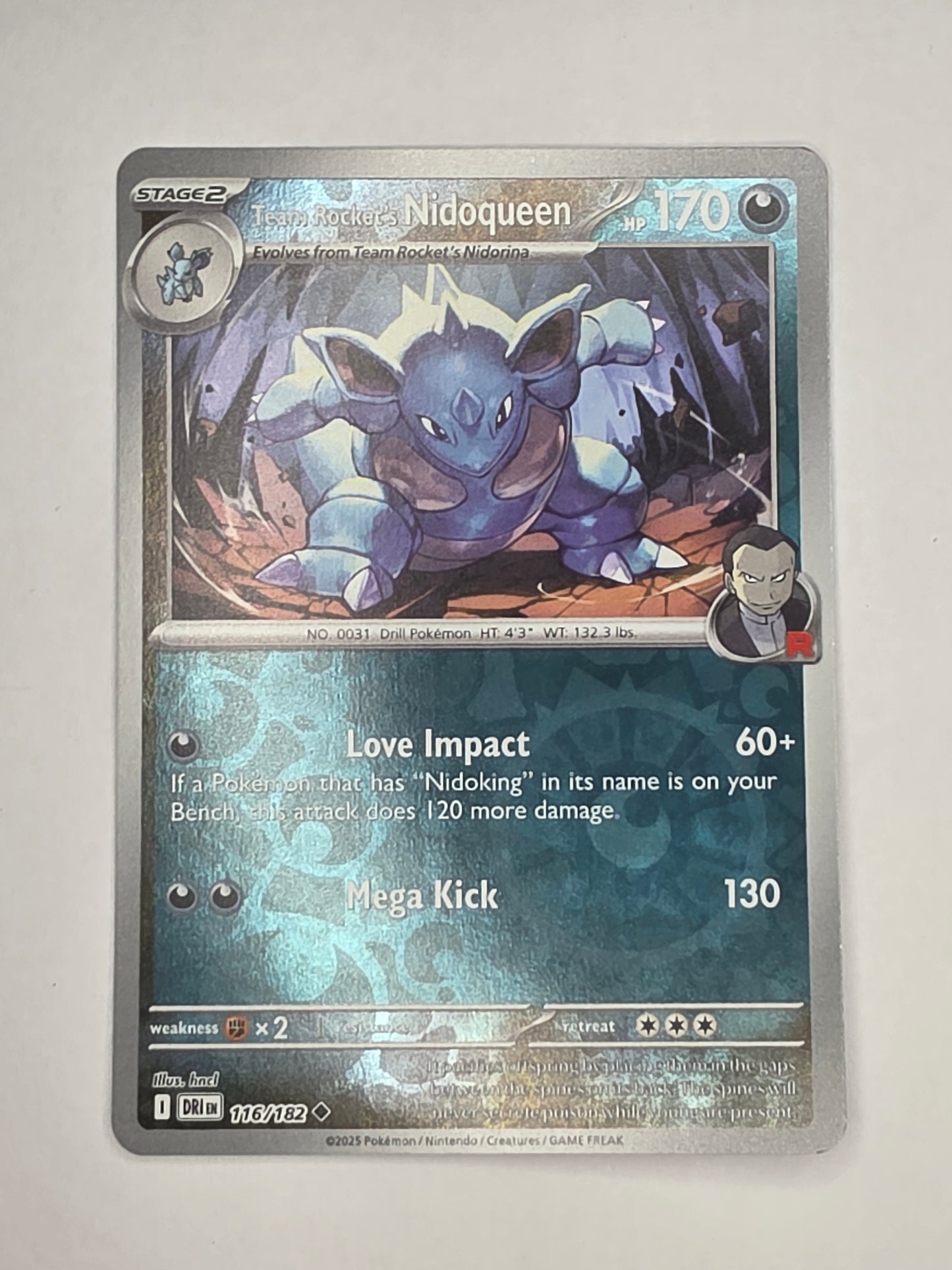 #116/182 Team Rocket's Nidoqueen Reverse Holo