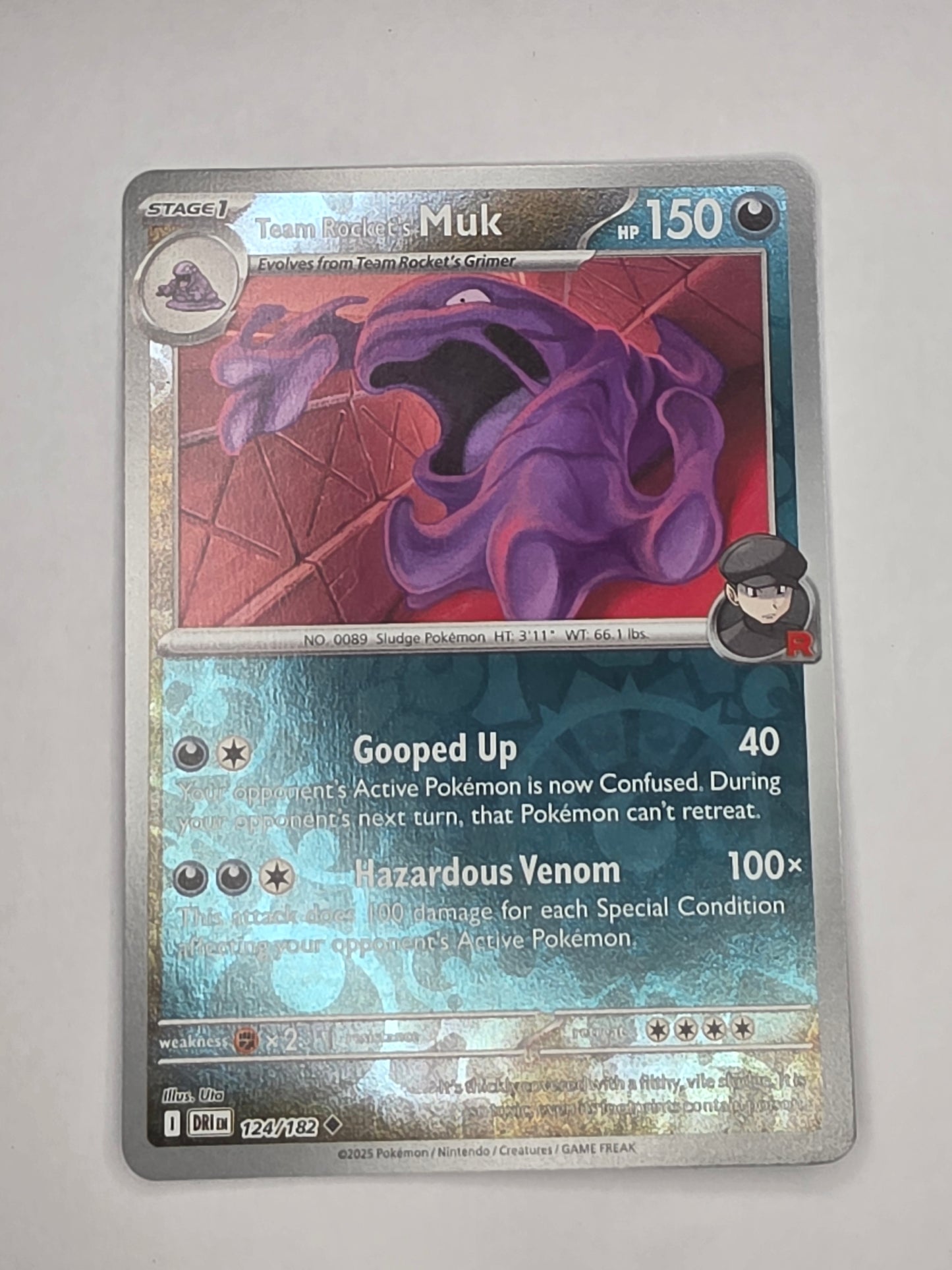 #124/182 Team Rocket's Muk Reverse Holo