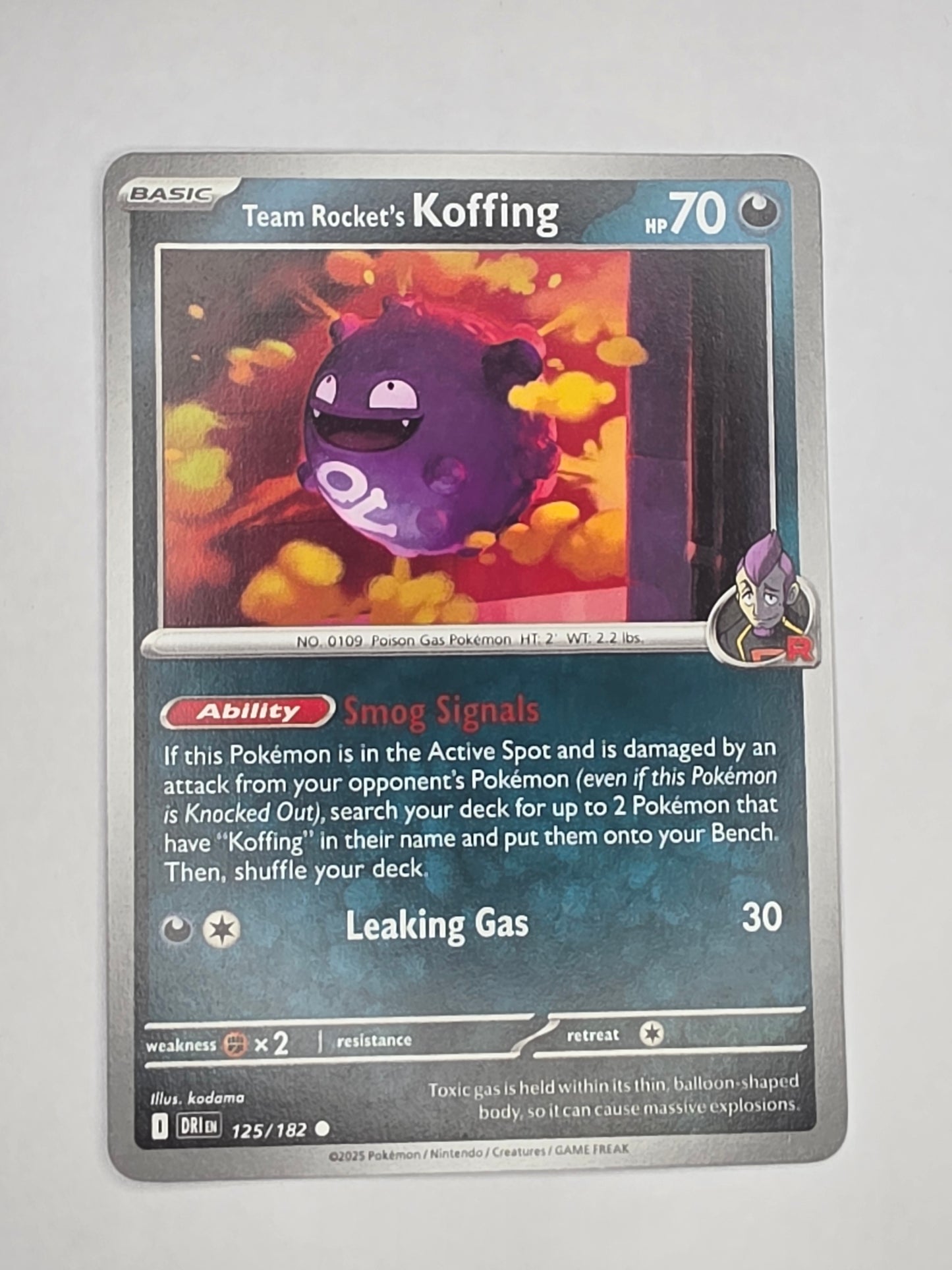 #125/182 Team Rocket's Koffing Normal