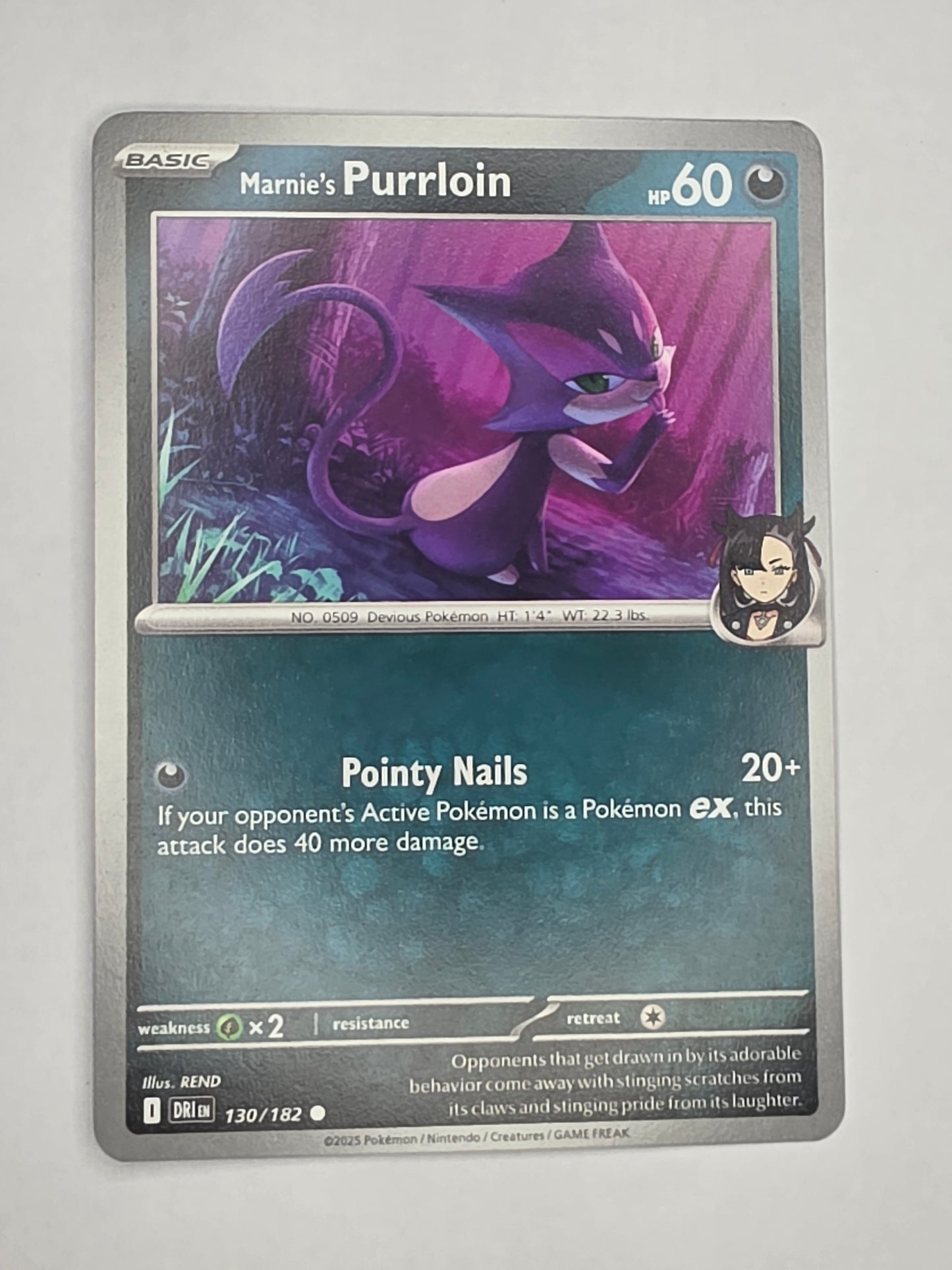 #130/182 Marnie's Purrloin Normal