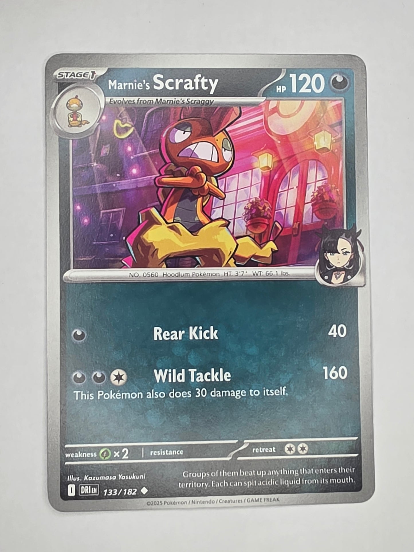 #133/182 Marnie's Scrafty Normal