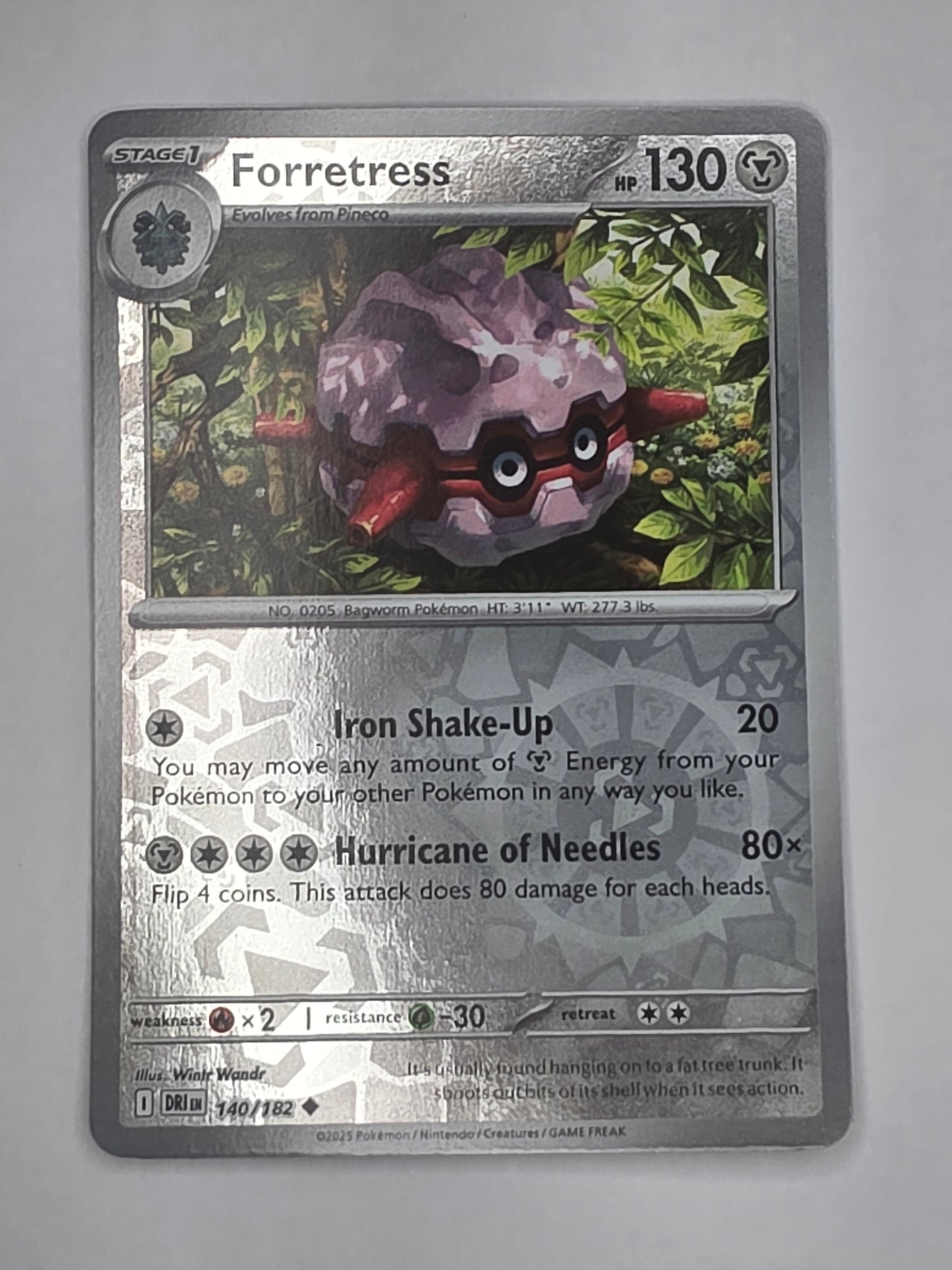 #140/182 Forretress Reverse Holo