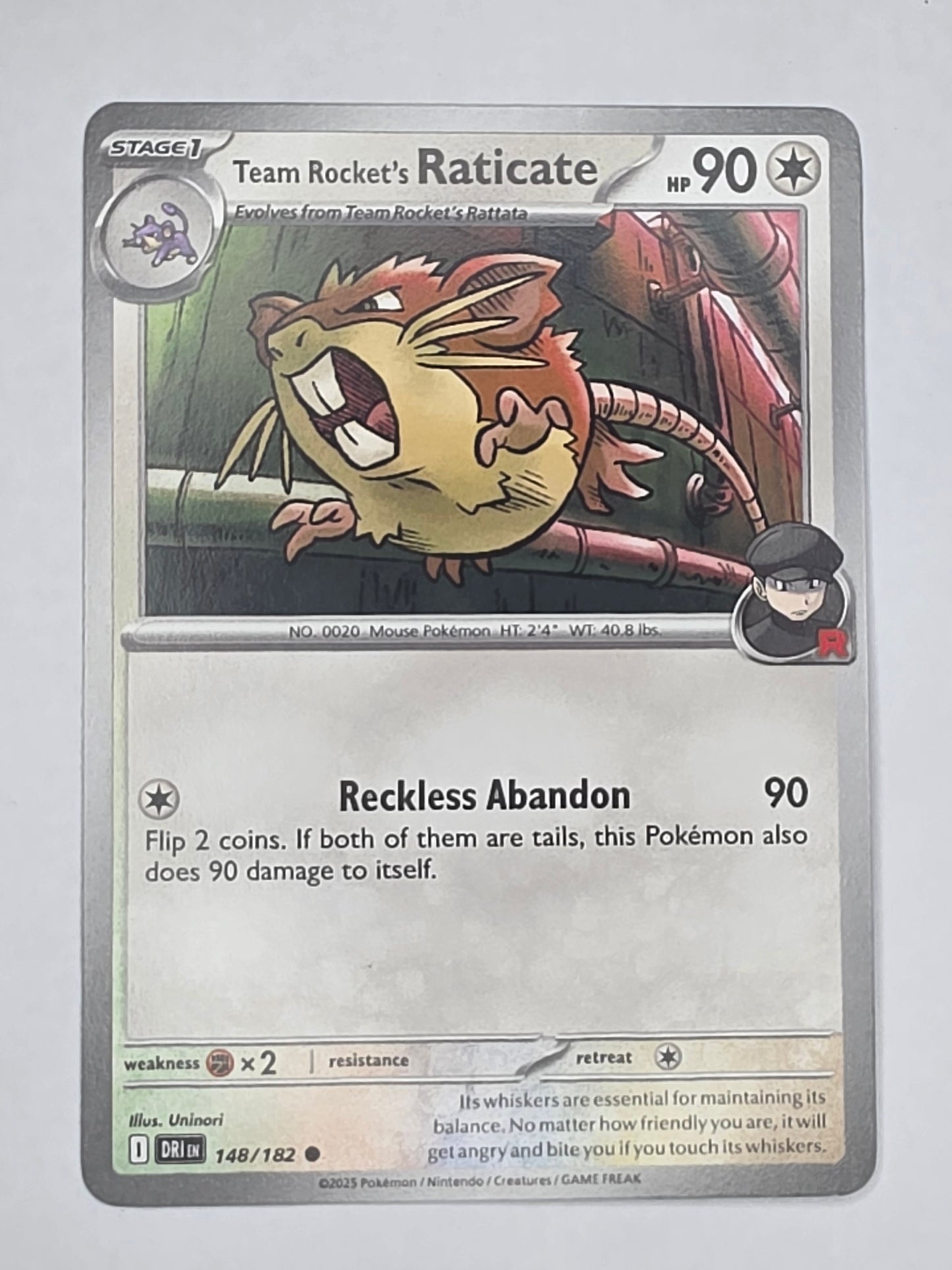 #148/182 Team Rocket's Raticate Normal