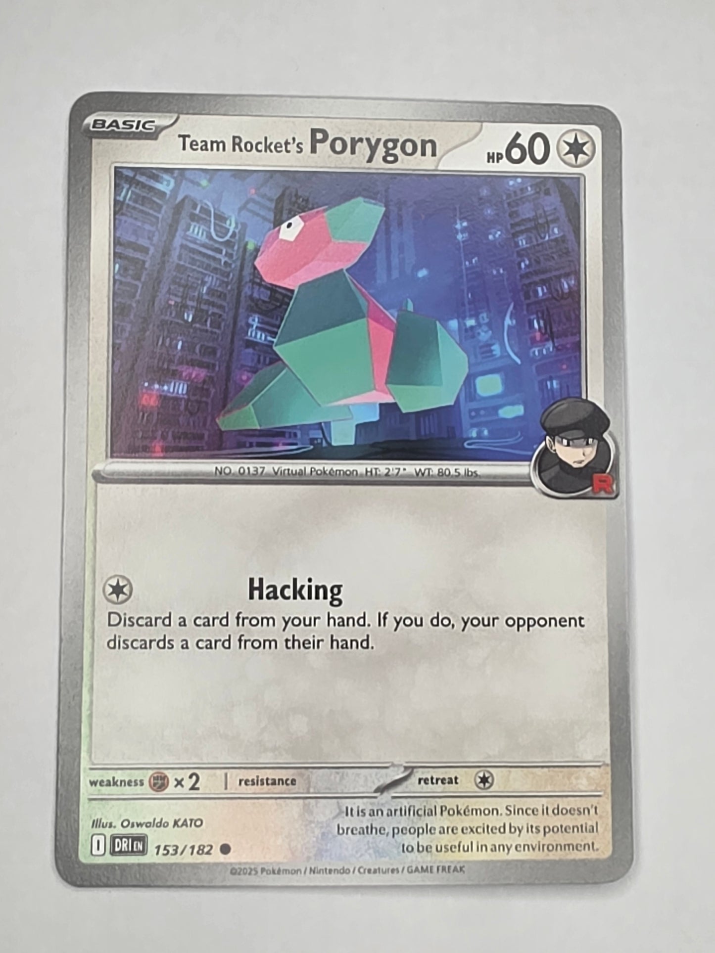 #153/182 Team Rocket's Porygon Normal