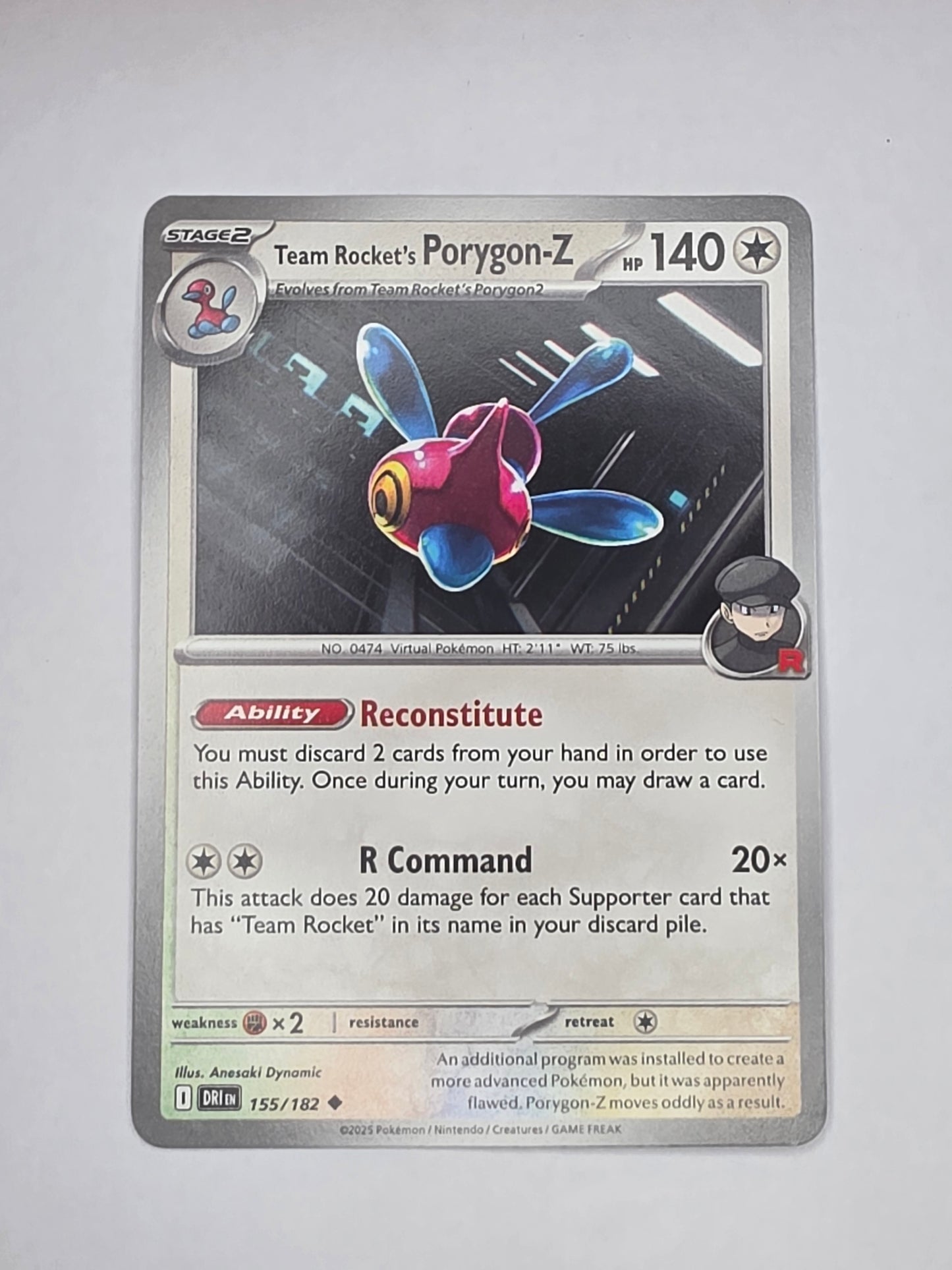 #155/182 Team Rocket's Porygon-Z Normal