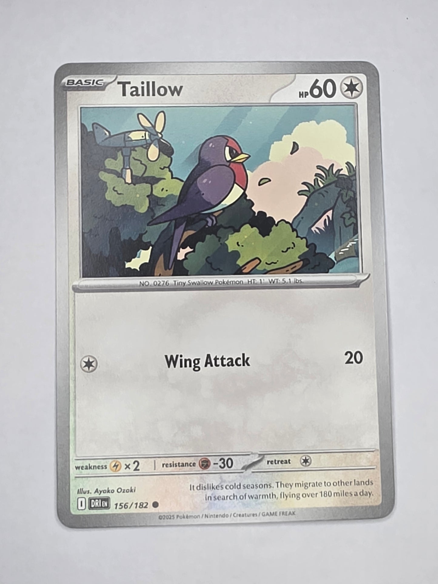 #156/182 Taillow Normal