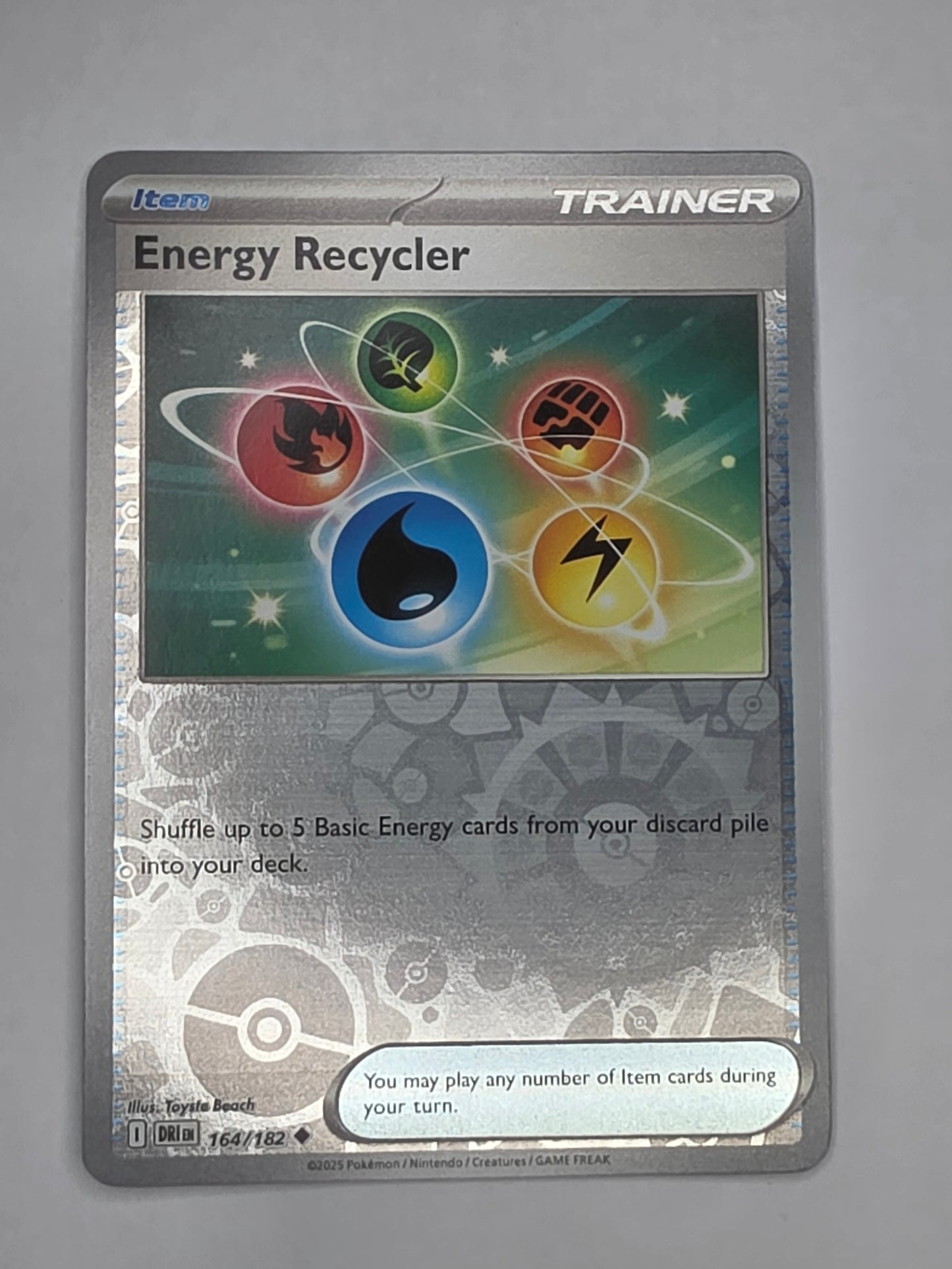 #164/182 Energy Recycler Reverse Holo