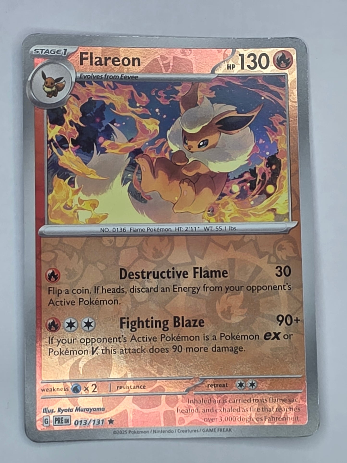#013/131 Flareon Reverse Holo