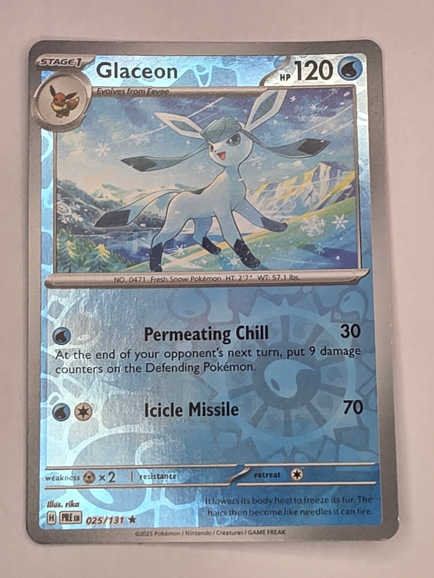 #025/131 Glaceon Reverse Holo