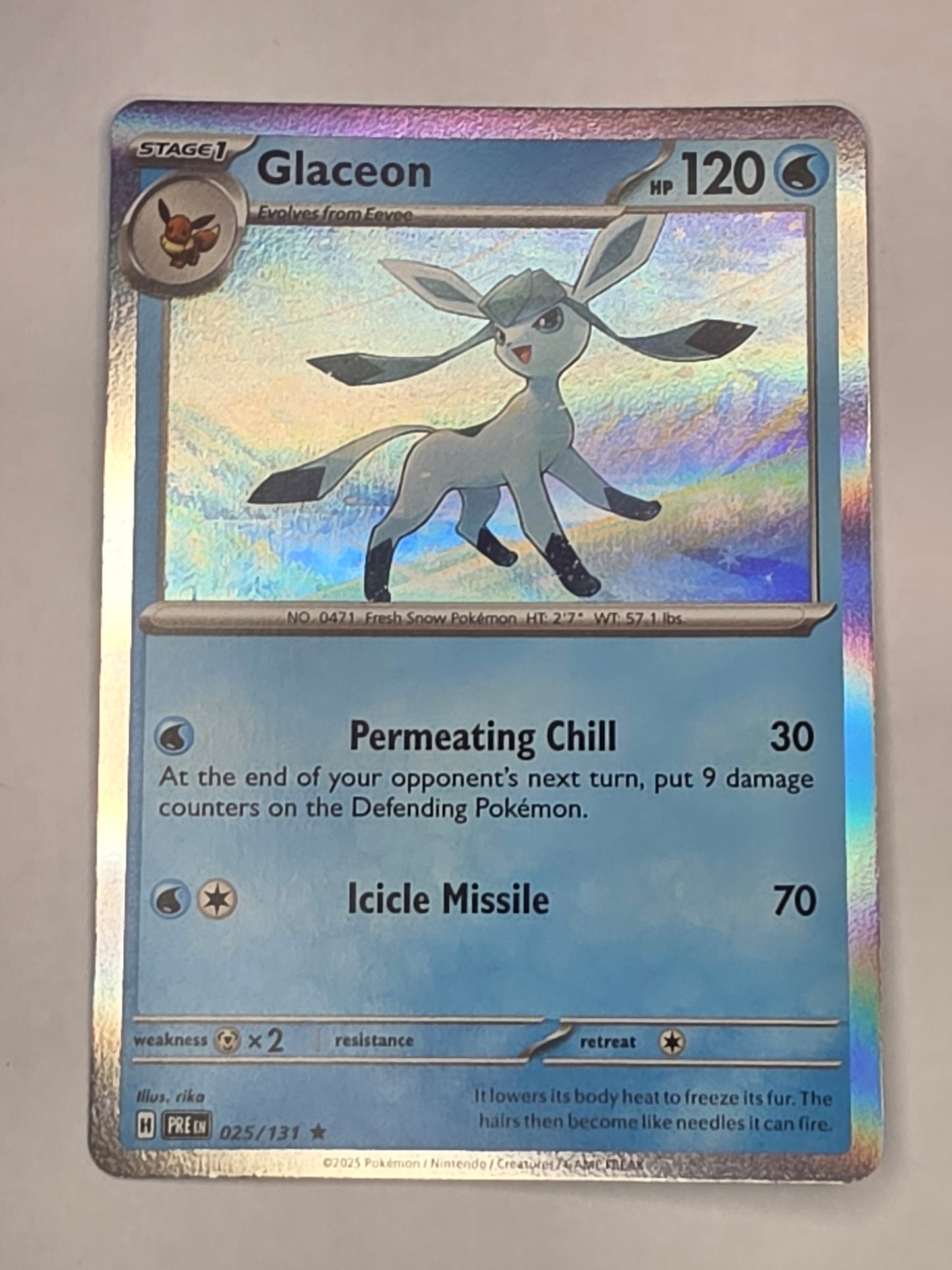 #025/131 Glaceon Holofoil