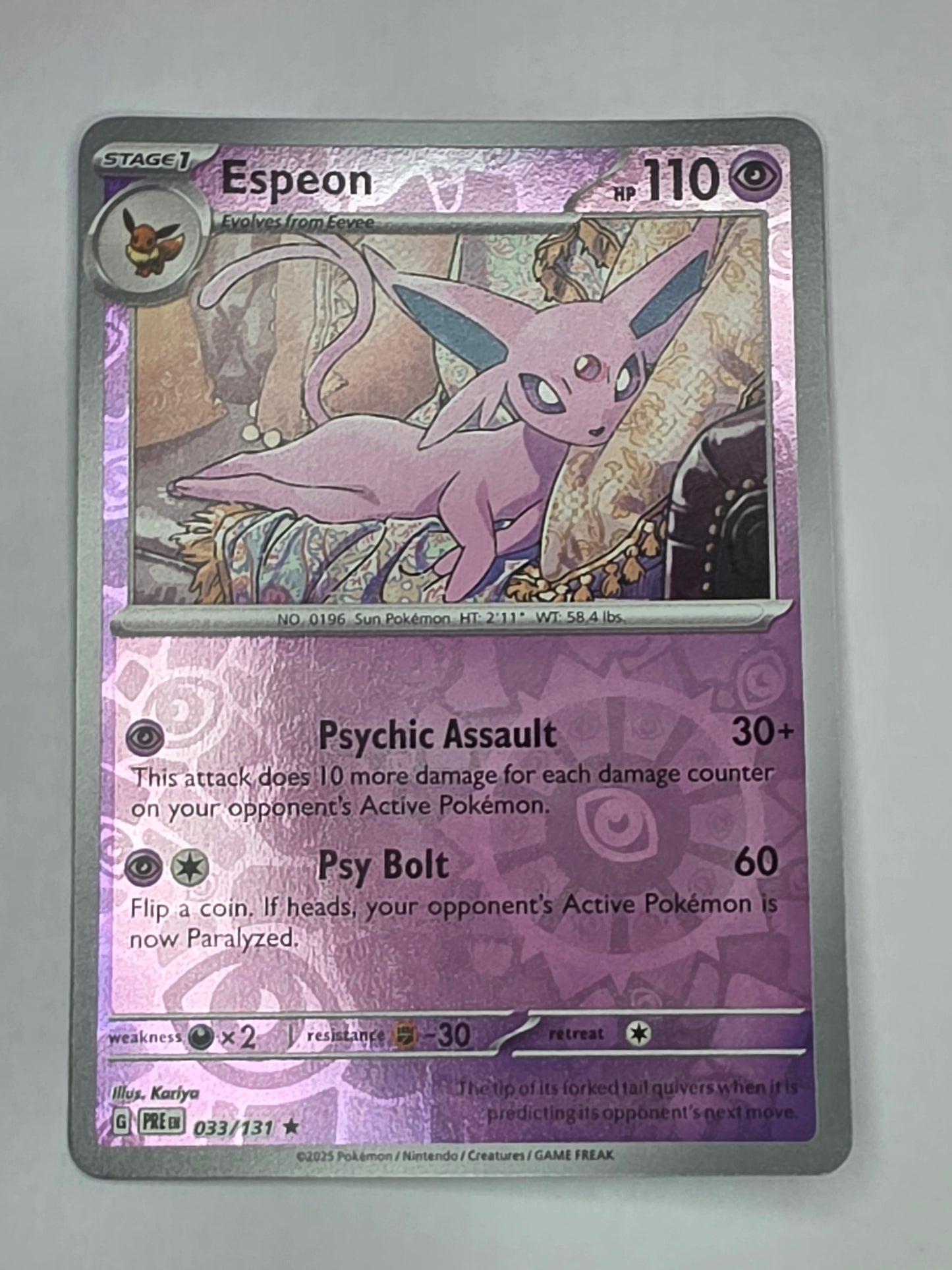 #033/131 Espeon Reverse Holo