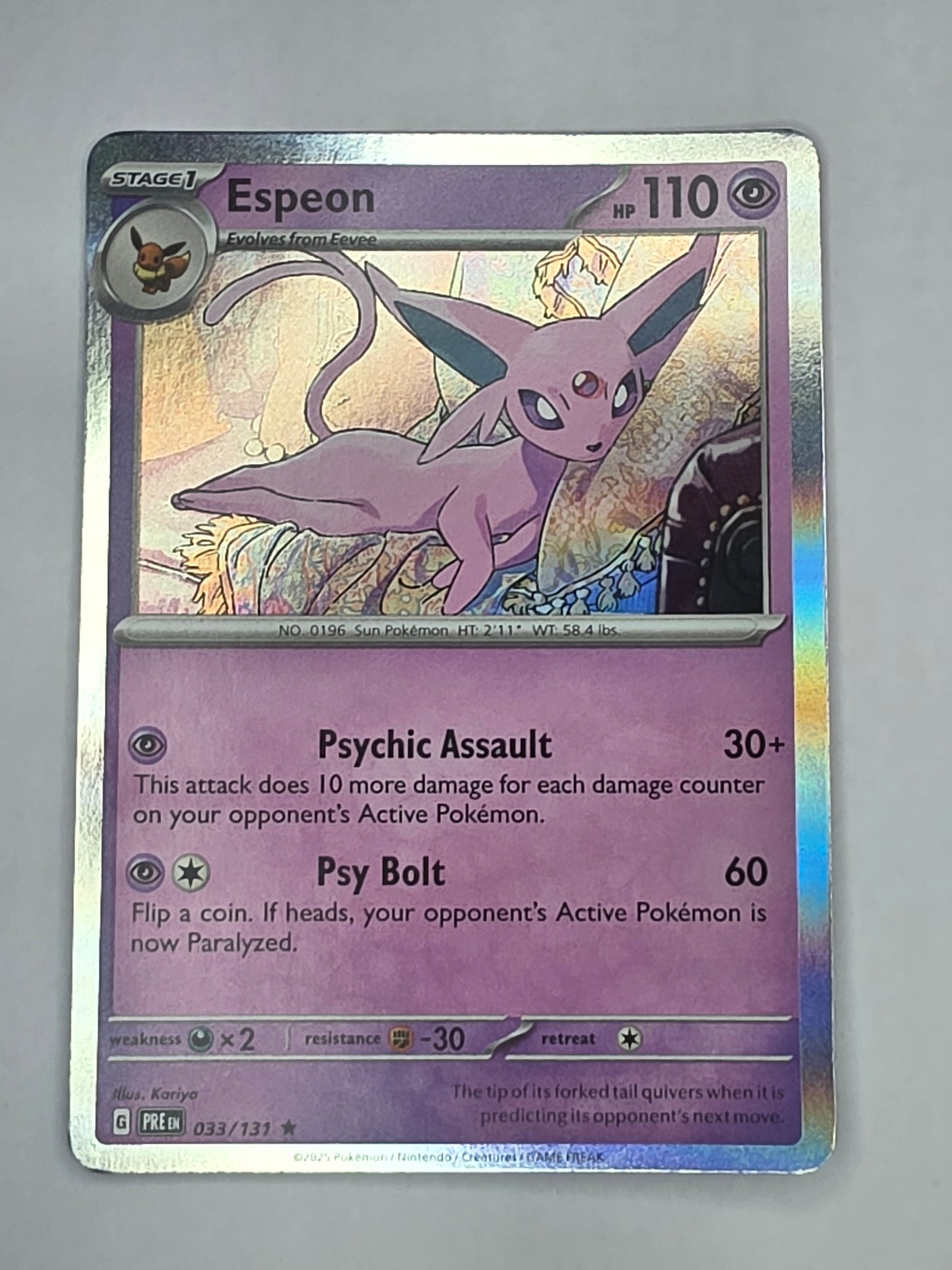 #033/131 Espeon Holofoil