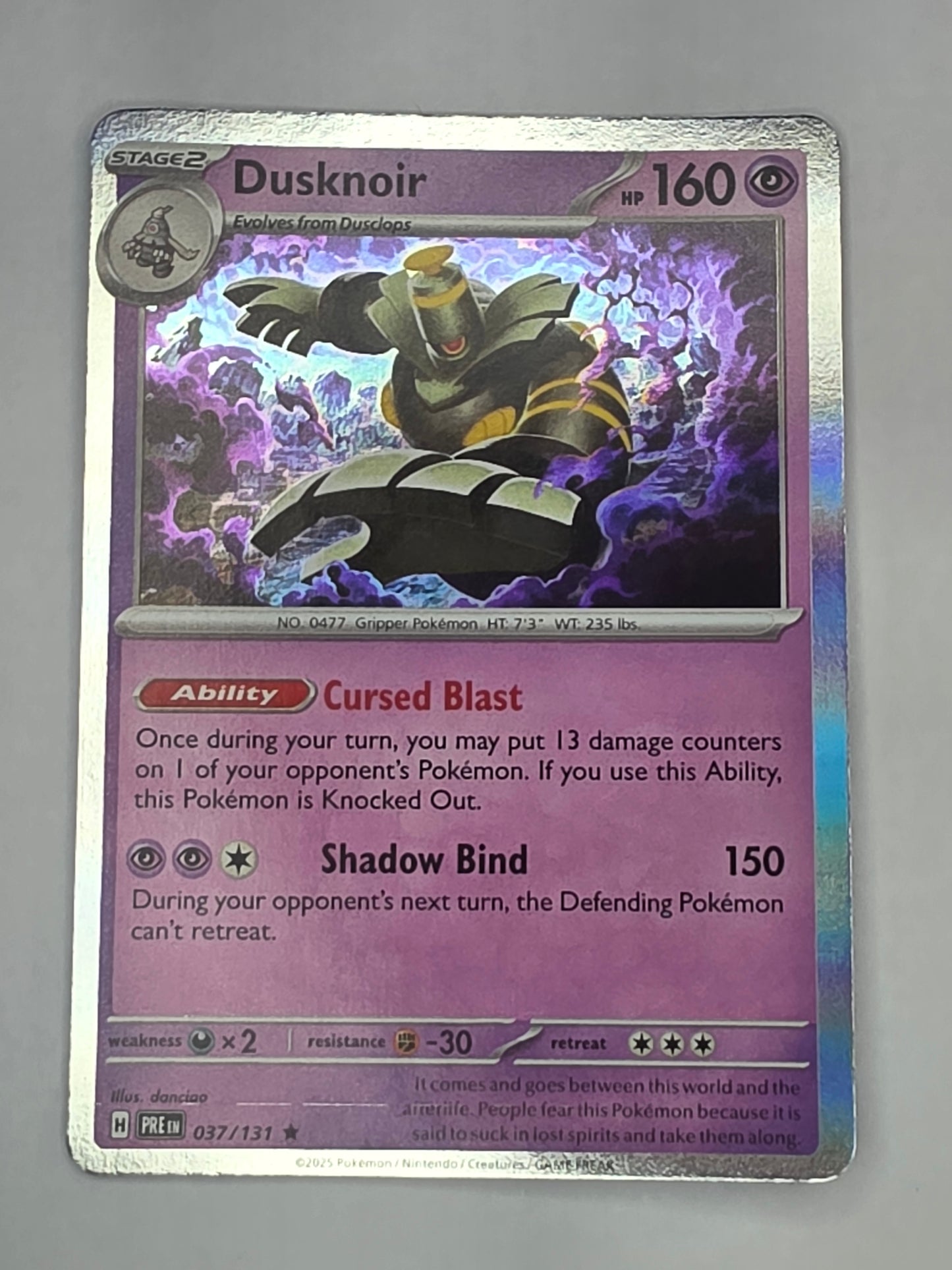 #037/131 Dusknoir Holofoil