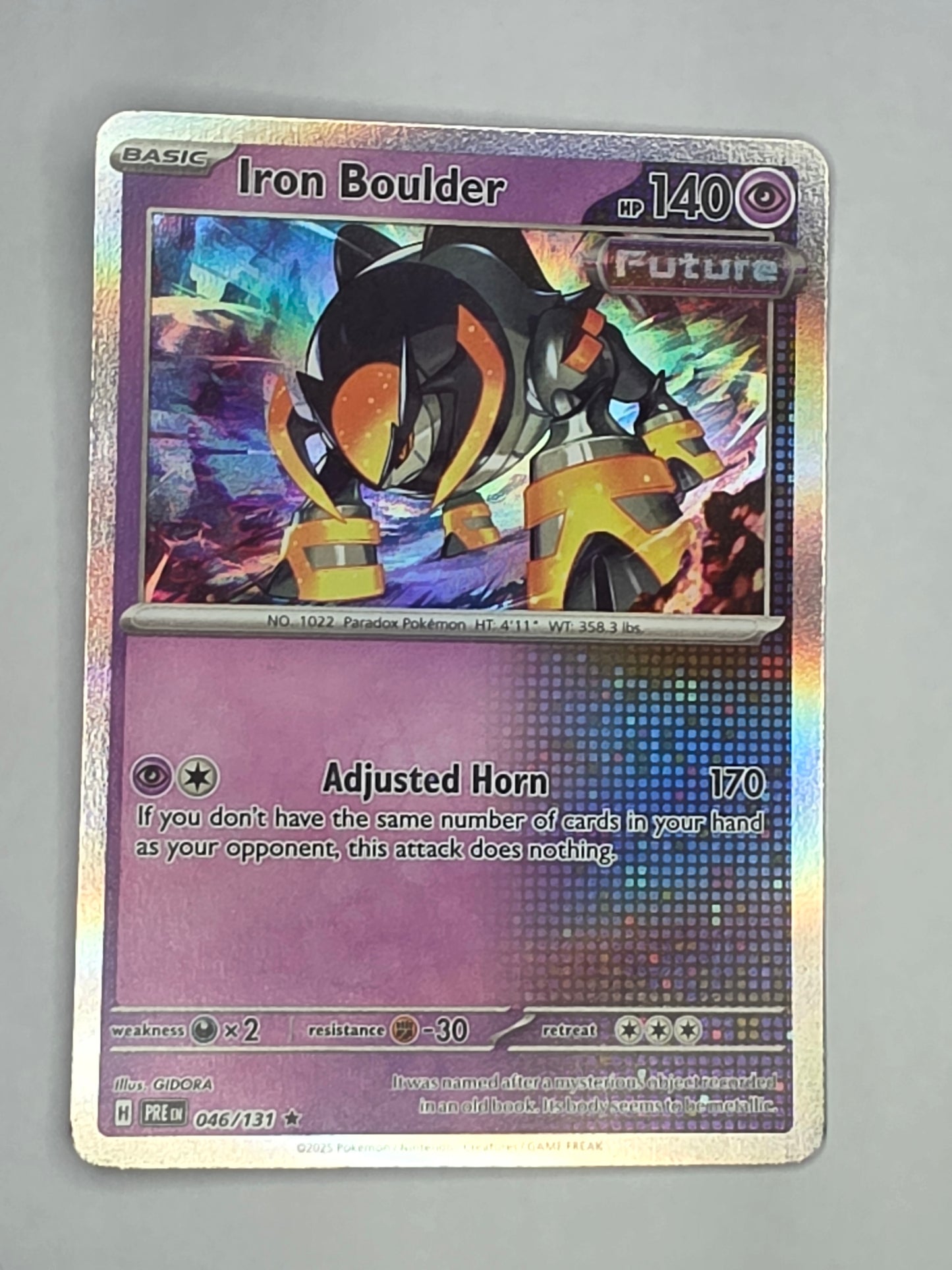 #046/131 Iron Boulder Holofoil