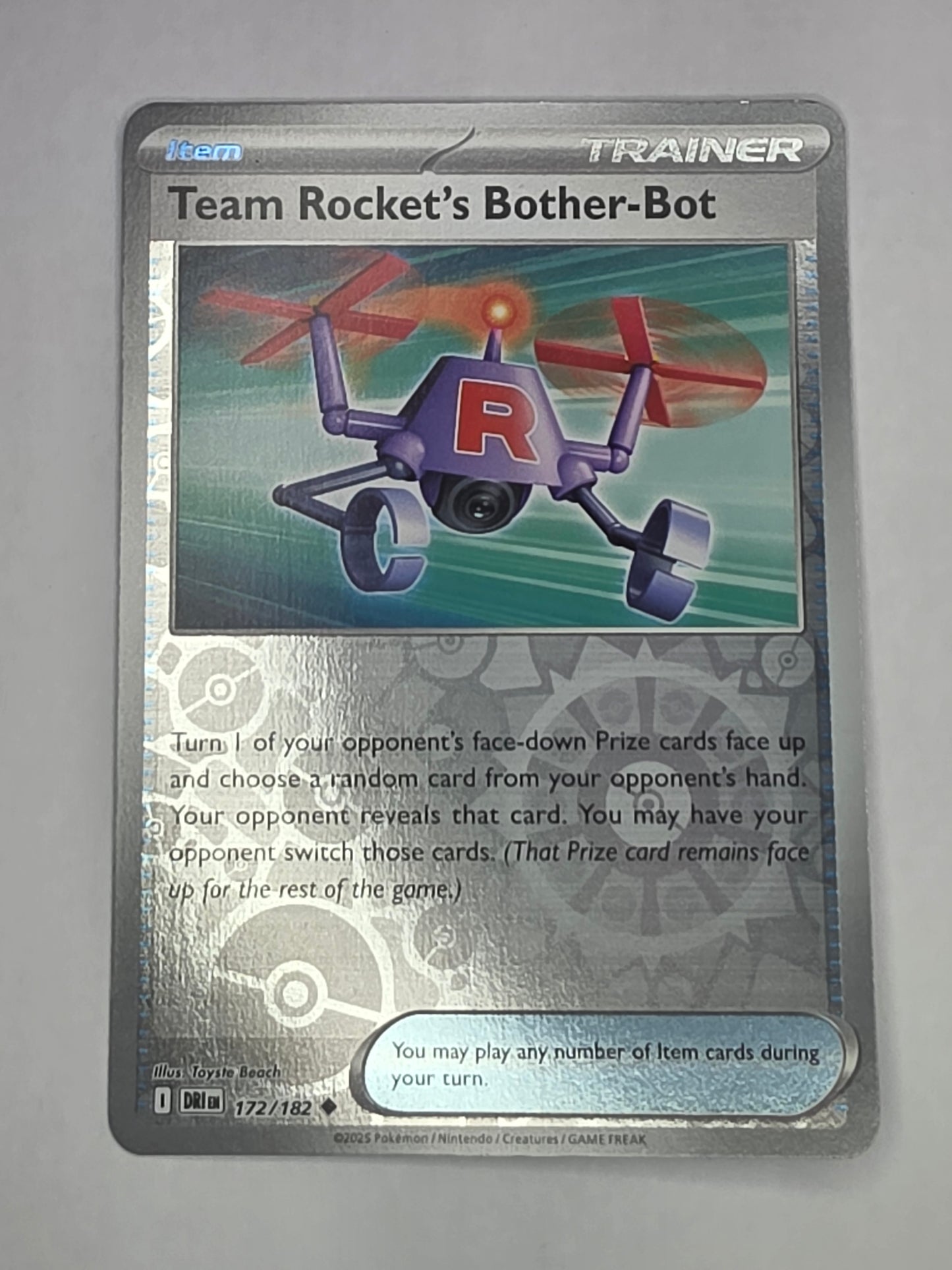 #172/182 Team Rocket's Bother-Bot Reverse Holo