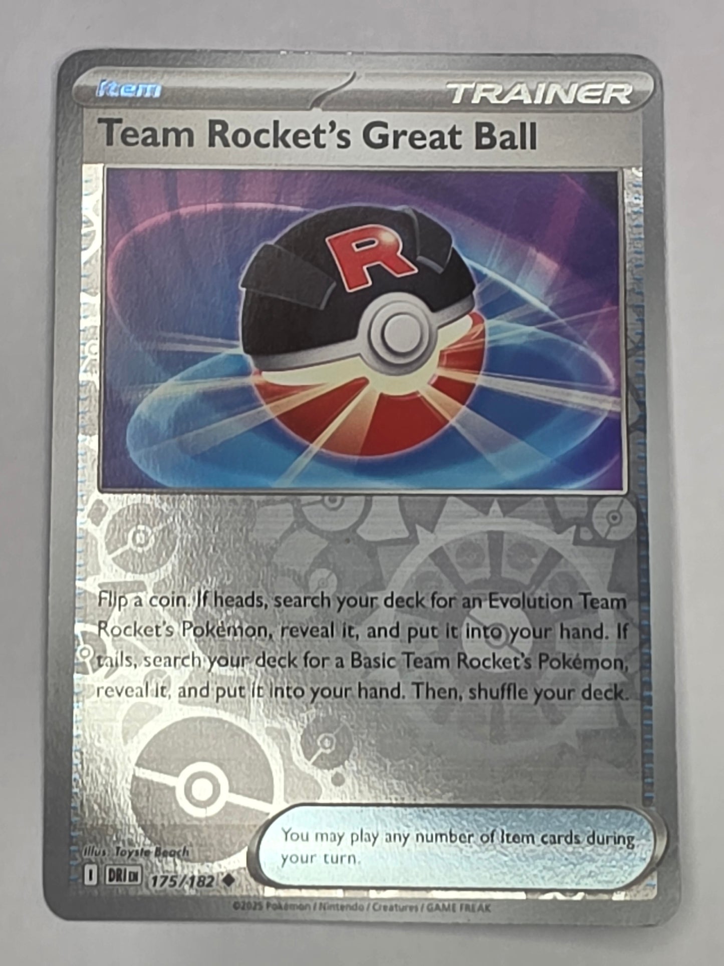 #175/182 Team Rocket's Great Ball Reverse Holo
