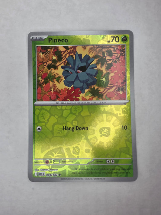 #004/182 Pineco Reverse Holo