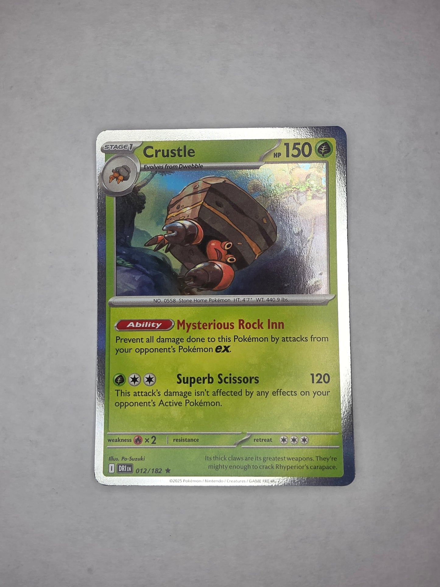 #012/182 Crustle Holofoil