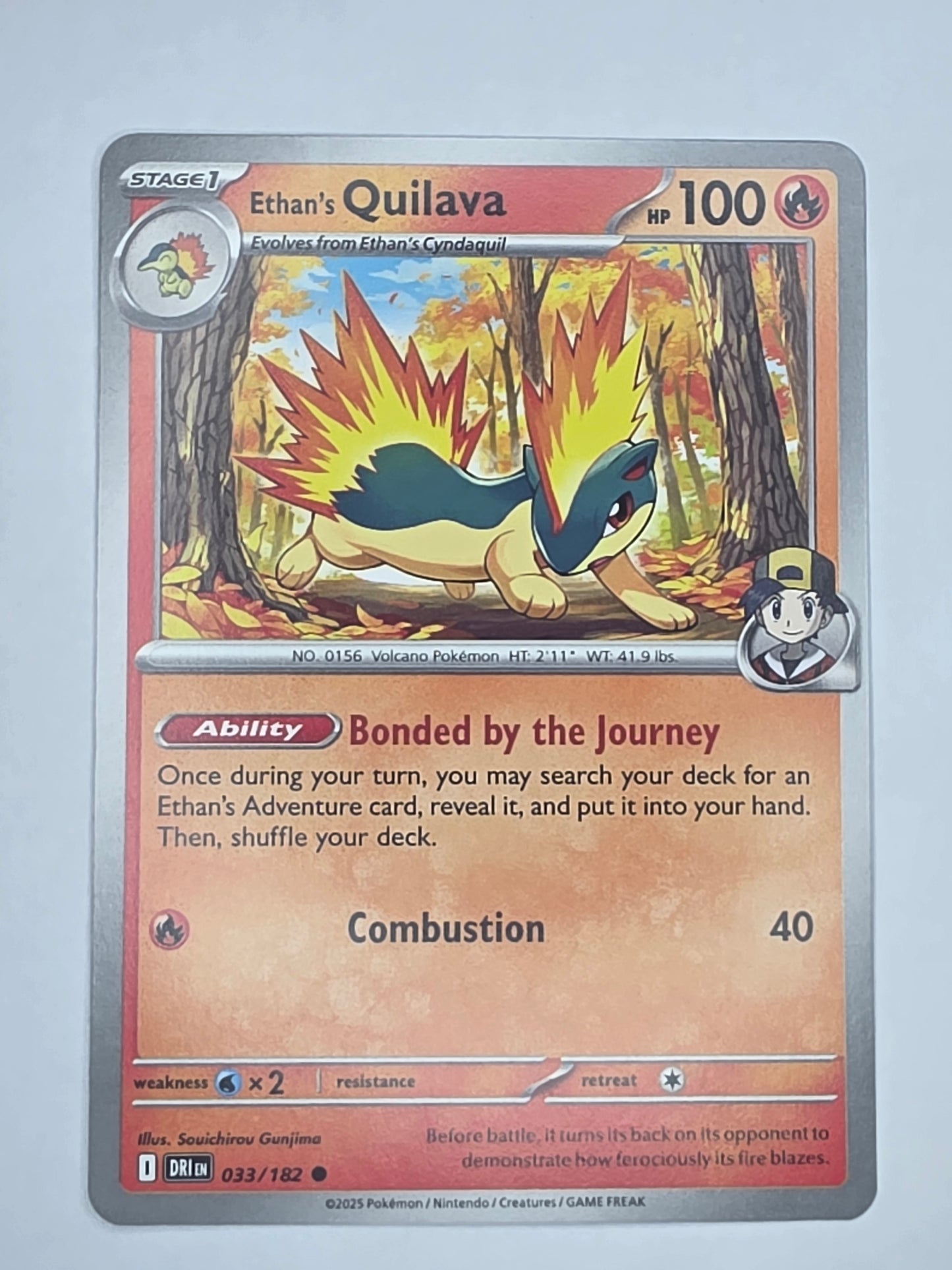 #033/182 Ethan's Quilava Normal