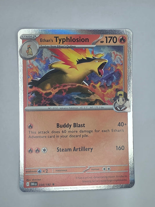 #034/182 Ethan's Typhlosion Holofoil