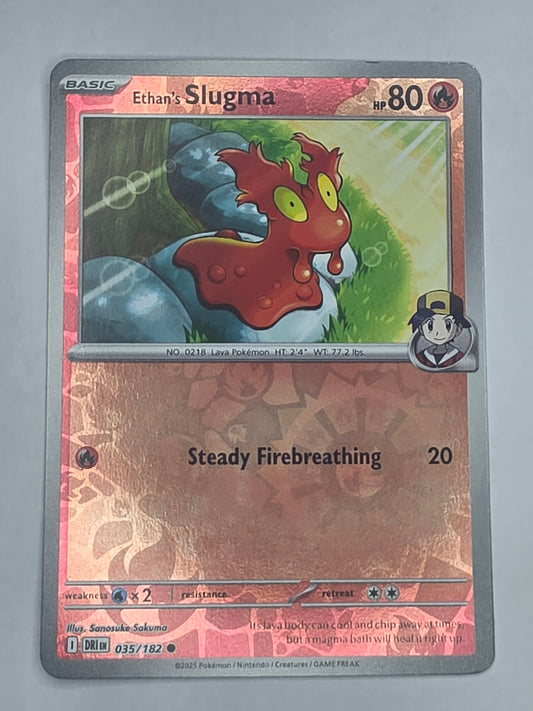 #035/182 Ethan's Slugma Reverse Holo