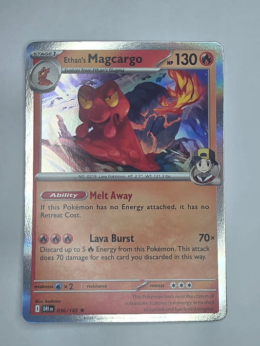 #036/182 Ethan's Magcargo Holofoil