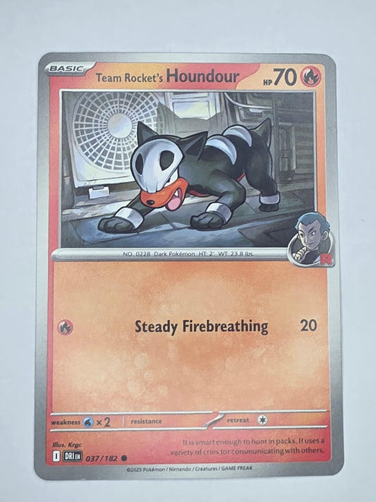#037/182 Team Rocket's Houndour Normal