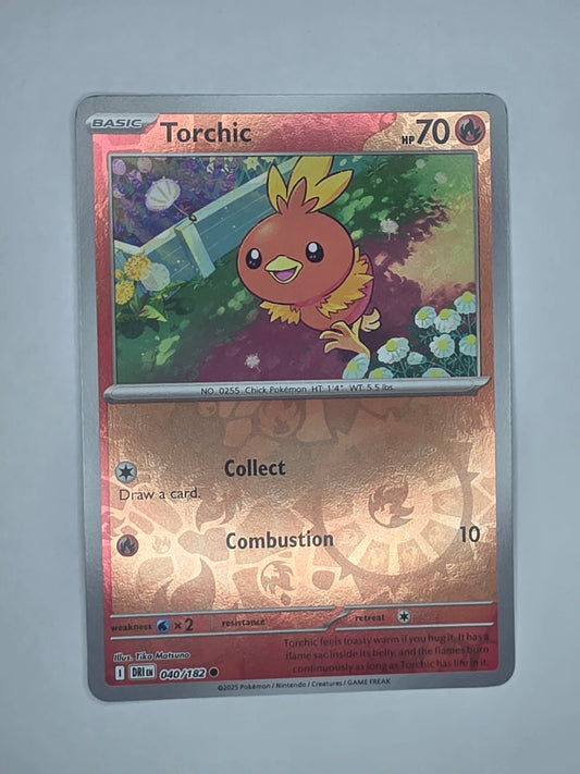 #040/182 Torchic Reverse Holo