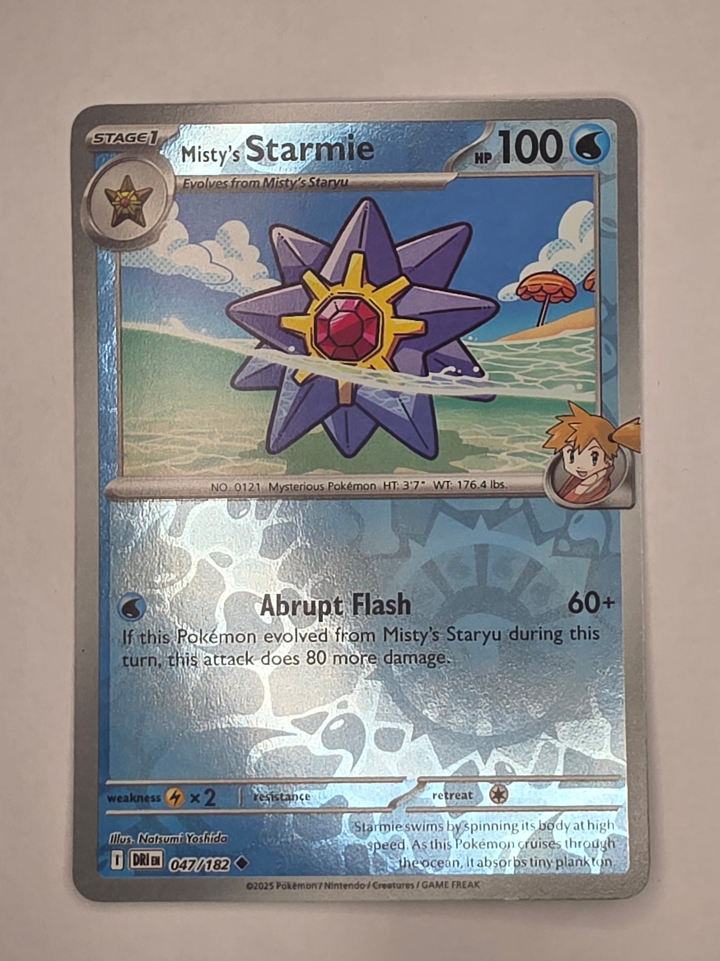 #047/182 Misty's Starmie Reverse Holo