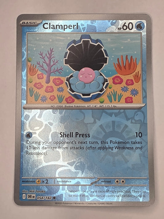 #054/182 Clamperl Reverse Holo