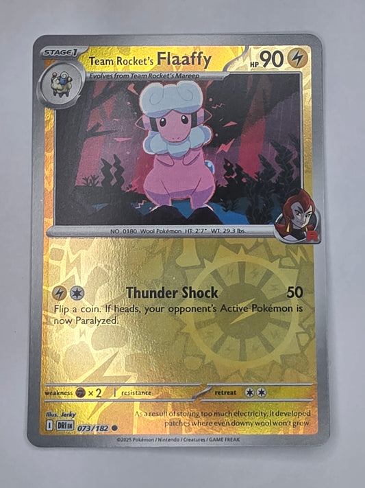 #073/182 Team Rocket's Flaaffy Reverse Holo