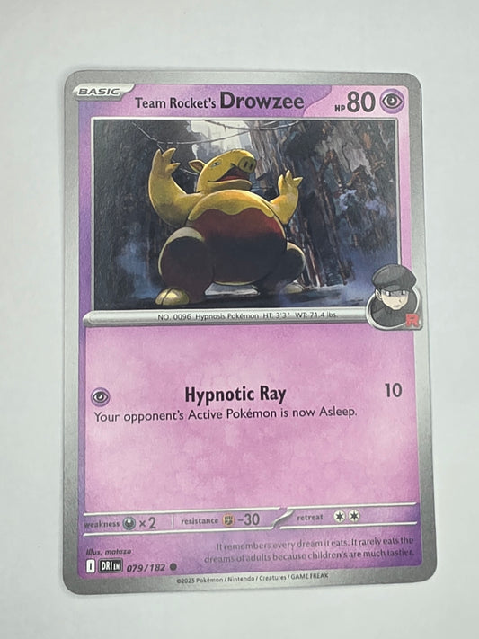 #079/182 Team Rocket's Drowzee Normal