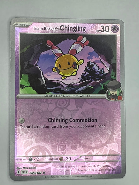#085/182 Team Rocket's Chingling Reverse Holo