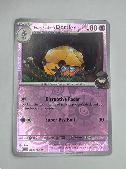 #088/182 Team Rocket's Dottler Reverse Holo