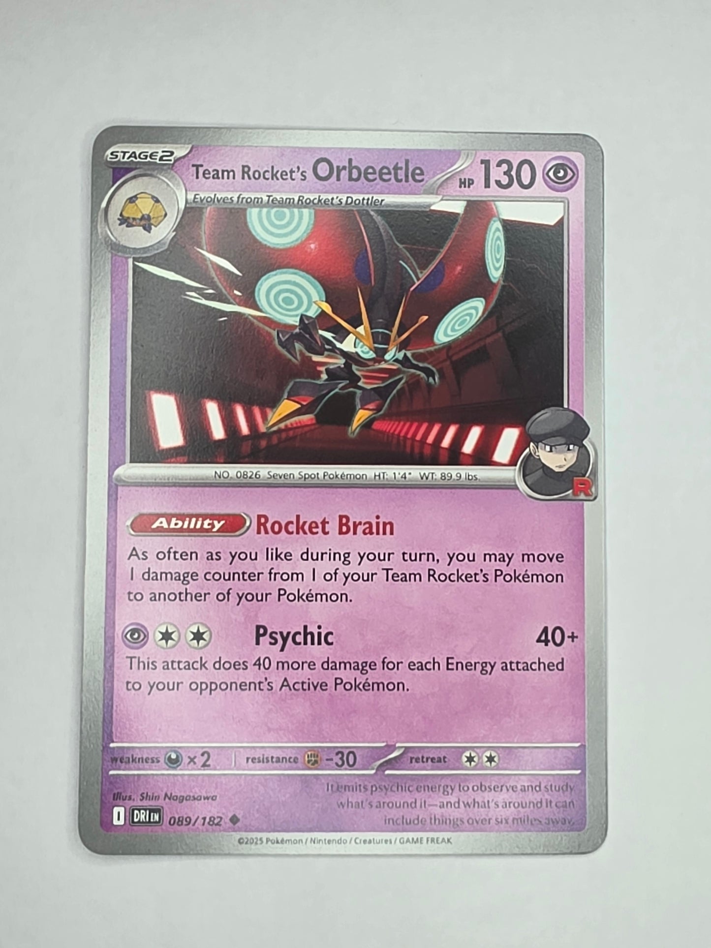 #089/182 Team Rocket's Orbeetle Normal