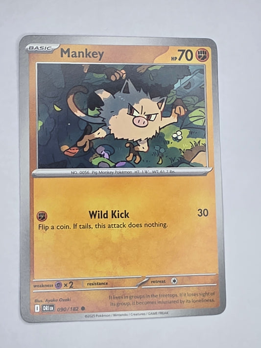#090/182 Mankey Normal