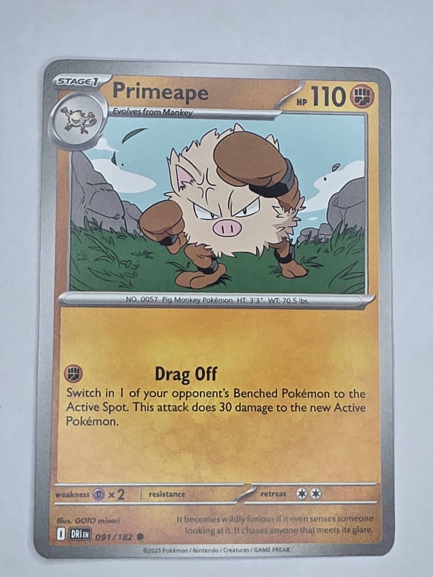 #091/182 Primeape Normal