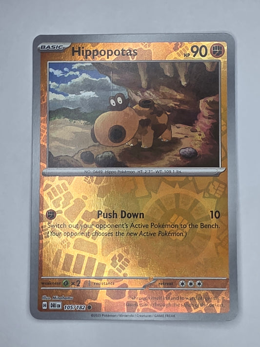 #105/182 Hippopotas Reverse Holo
