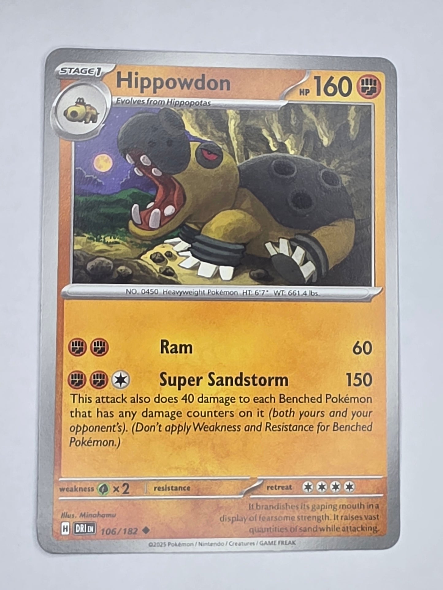 #106/182 Hippowdon Normal