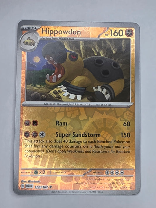 #106/182 Hippowdon Reverse Holo