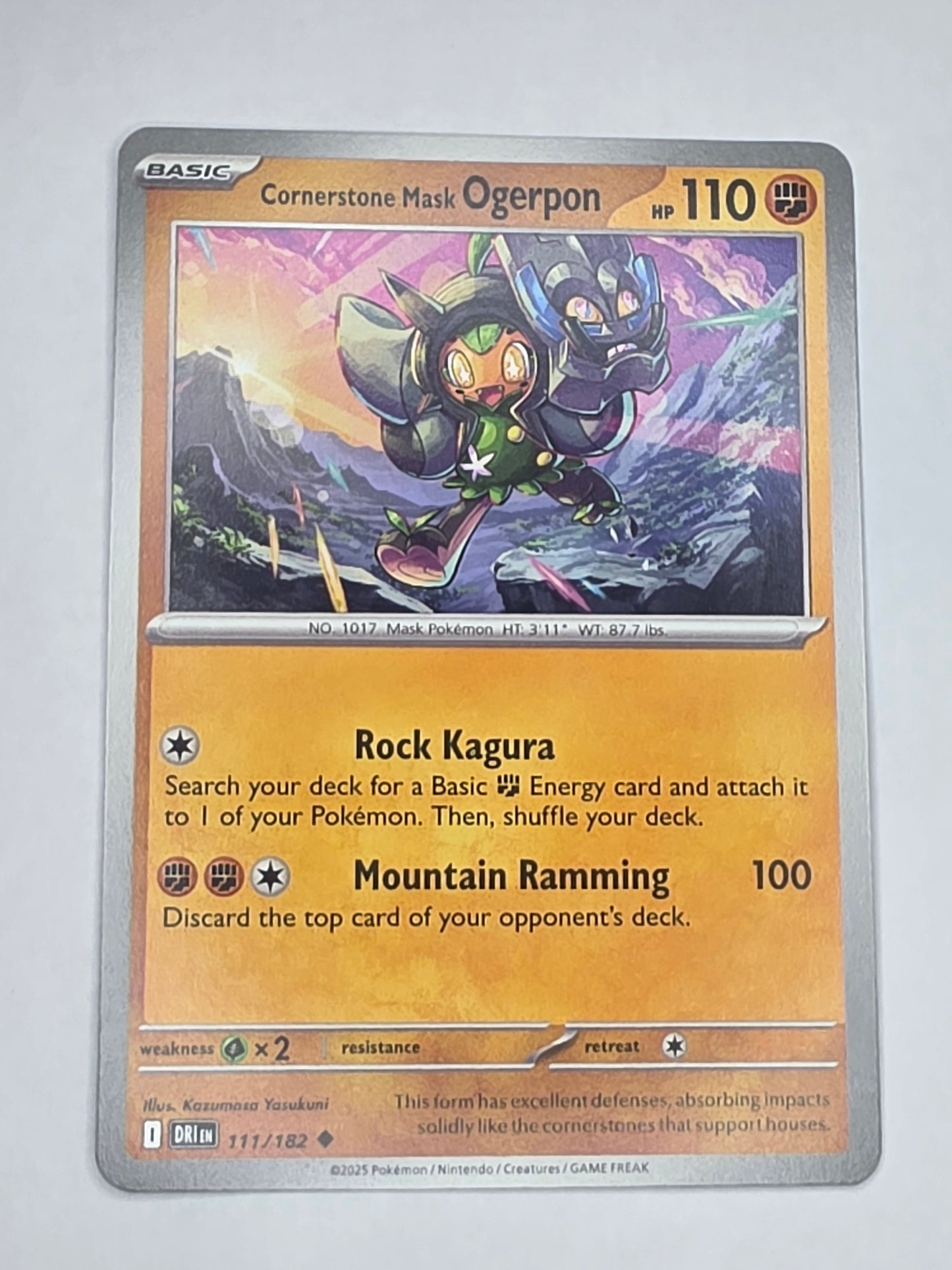 #111/182 Cornerstone Mask Ogerpon Normal